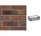 Кирпич клинкерный Muhr 04 KS Rotbraun-bunt Kohle Spezial готик, 240х55х71 мм