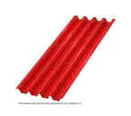 Профлист Металл Профиль Н75 0.7 Полиэстер RAL 3020 Красный насыщенный B
