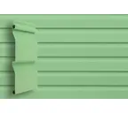 Виниловый сайдинг двухслойный Grand Line Корабельная доска Слим Салатовый 3.00