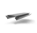 Планка угла внутреннего сложного БХ new 0,45 PE с пленкой RAL 7004 сигнальный серый (2м)