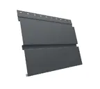 Металлический софит Квадро брус без перфорации 0,5 Satin Мatt RAL 7024 мокрый асфальт